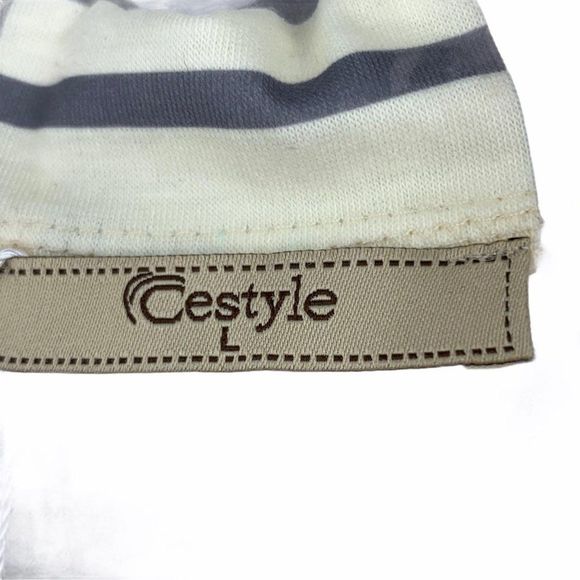 Womens Cestyle Plaid Blouse Large 9722 roll tab - Picture 5 of 6